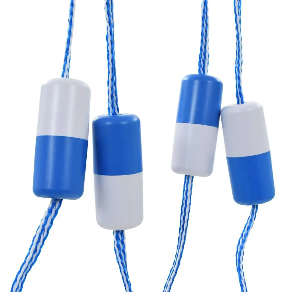 Swimming Pool Safety Divider Rope Plastic 6m Blue and White with ABS Floats