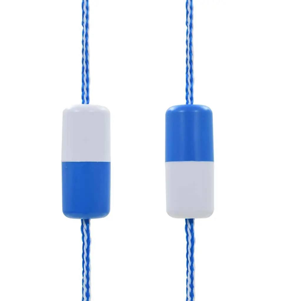 Swimming Pool Safety Divider Rope Plastic 6m Blue and White with ABS Floats