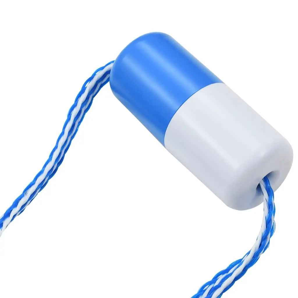 Swimming Pool Safety Divider Rope Plastic 6m Blue and White with ABS Floats