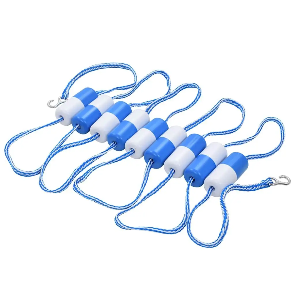 Swimming Pool Safety Divider Rope Plastic 6m Blue and White with ABS Floats
