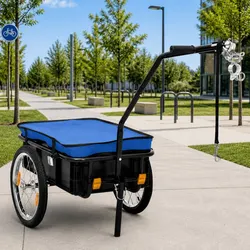 Practical Bike Trailer and Hand Wagon 155x60x83cm