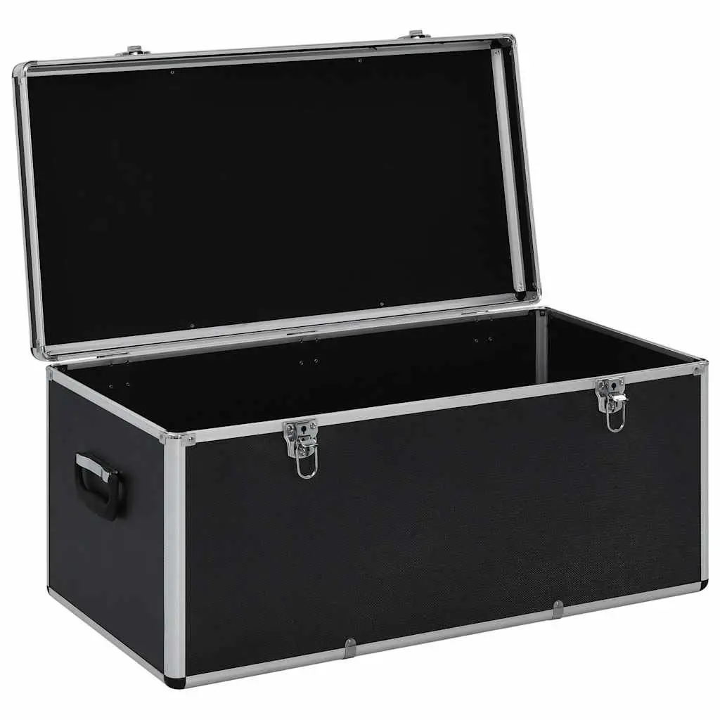 Storage Cases Set Black Aluminium Tool Box Portable 3 Pieces