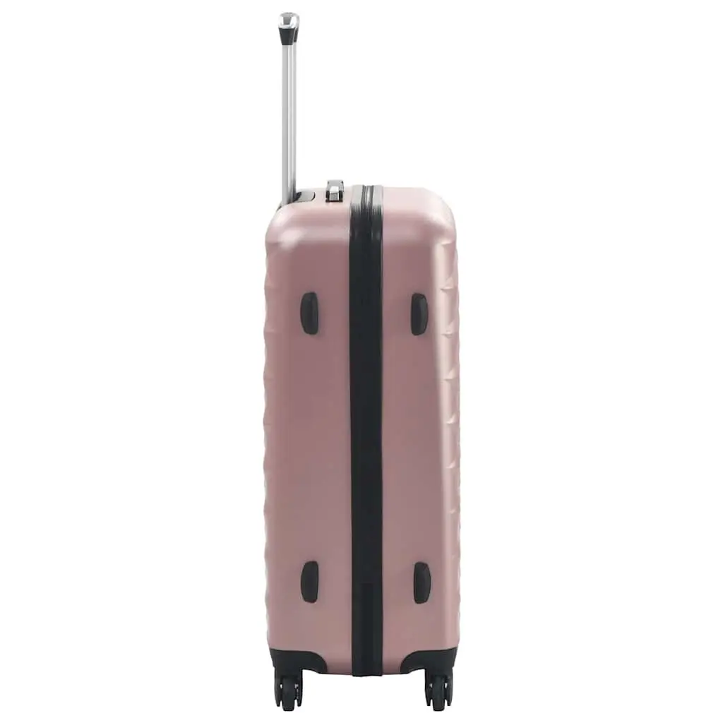 Hardcase Trolley Set ABS Shells 3 Piece Luggage Suitcase Gold