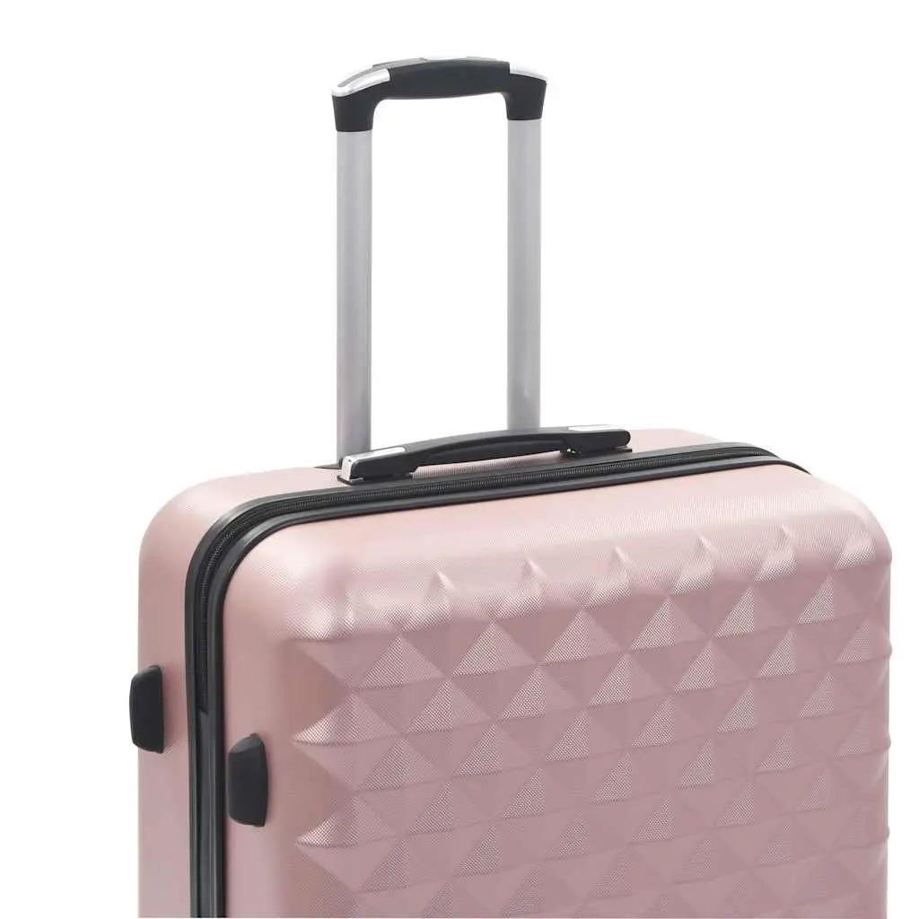 Hardcase Trolley Set ABS Shells 3 Piece Luggage Suitcase Gold