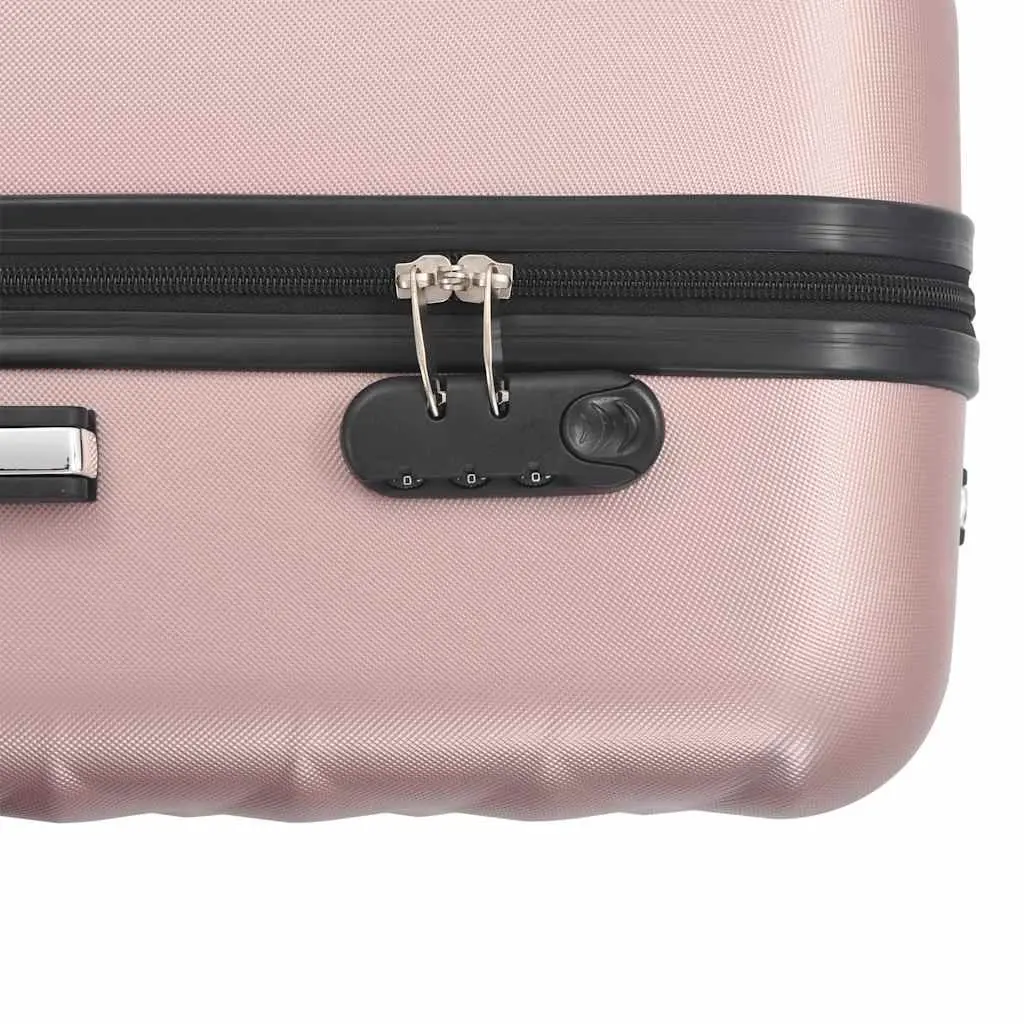 Hardcase Trolley Set ABS Shells 3 Piece Luggage Suitcase Gold