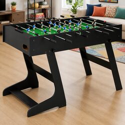 Folding Foosball Table 121cm for Family Fun