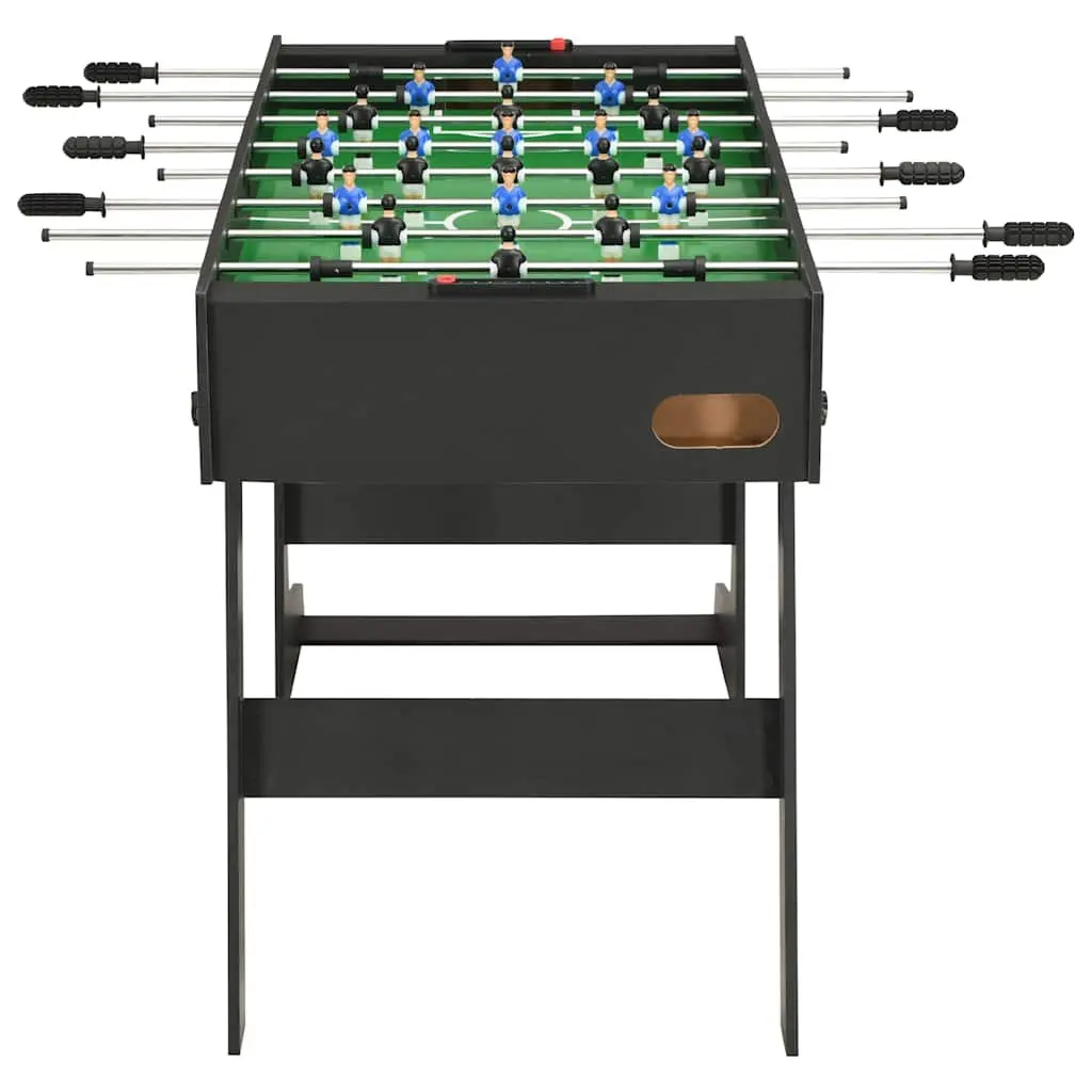 Folding Foosball Table MDF 121cm Black Indoor Game Room Football