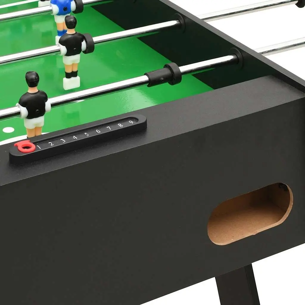 Folding Foosball Table MDF 121cm Black Indoor Game Room Football