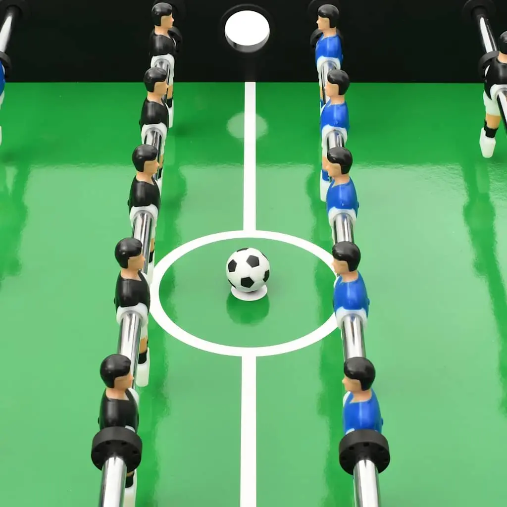Folding Foosball Table MDF 121cm Black Indoor Game Room Football