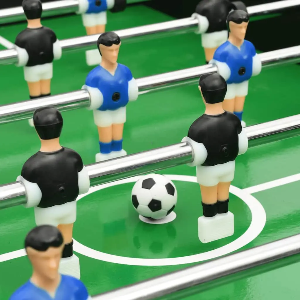 Folding Foosball Table MDF 121cm Black Indoor Game Room Football