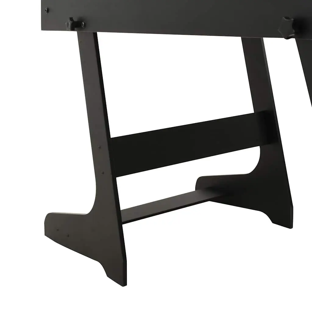 Folding Foosball Table MDF 121cm Black Indoor Game Room Football