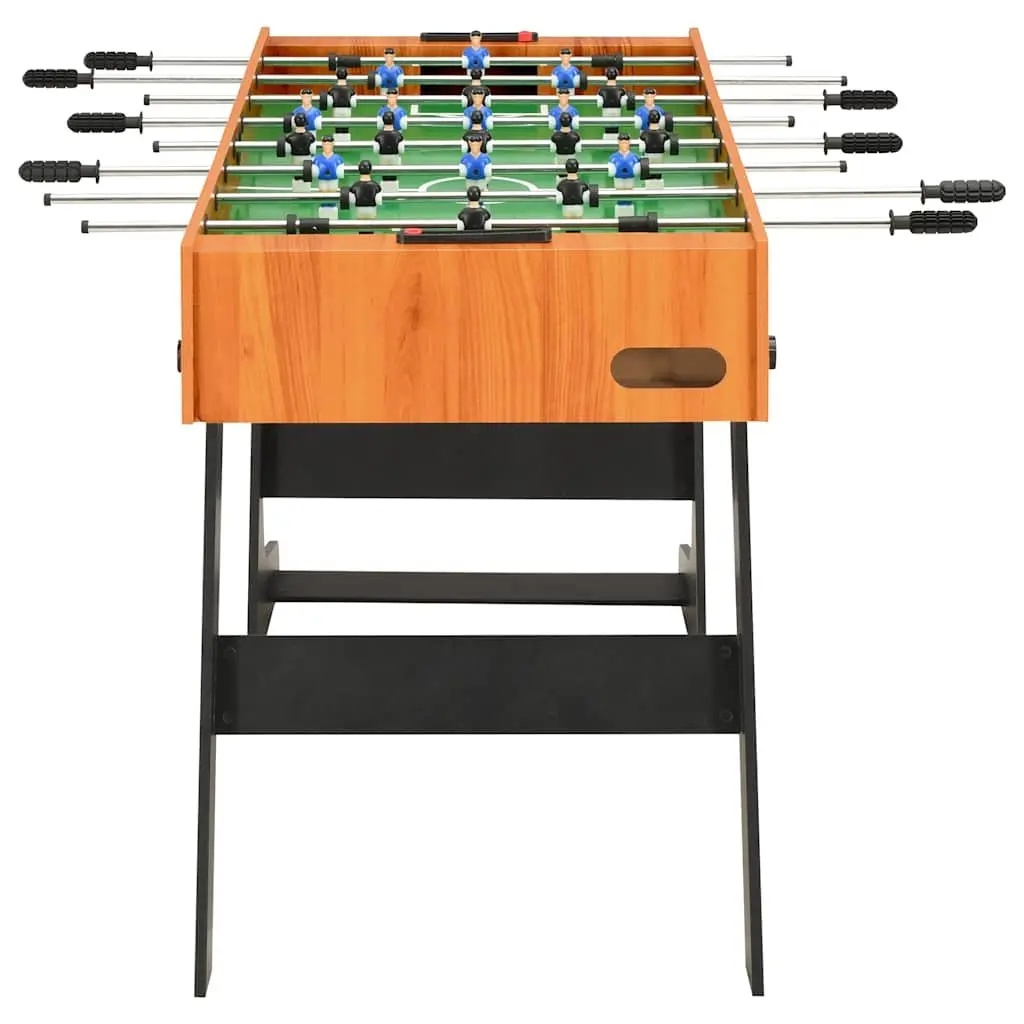 Foosball Table MDF 121cm Brown Indoor Game Room Soccer