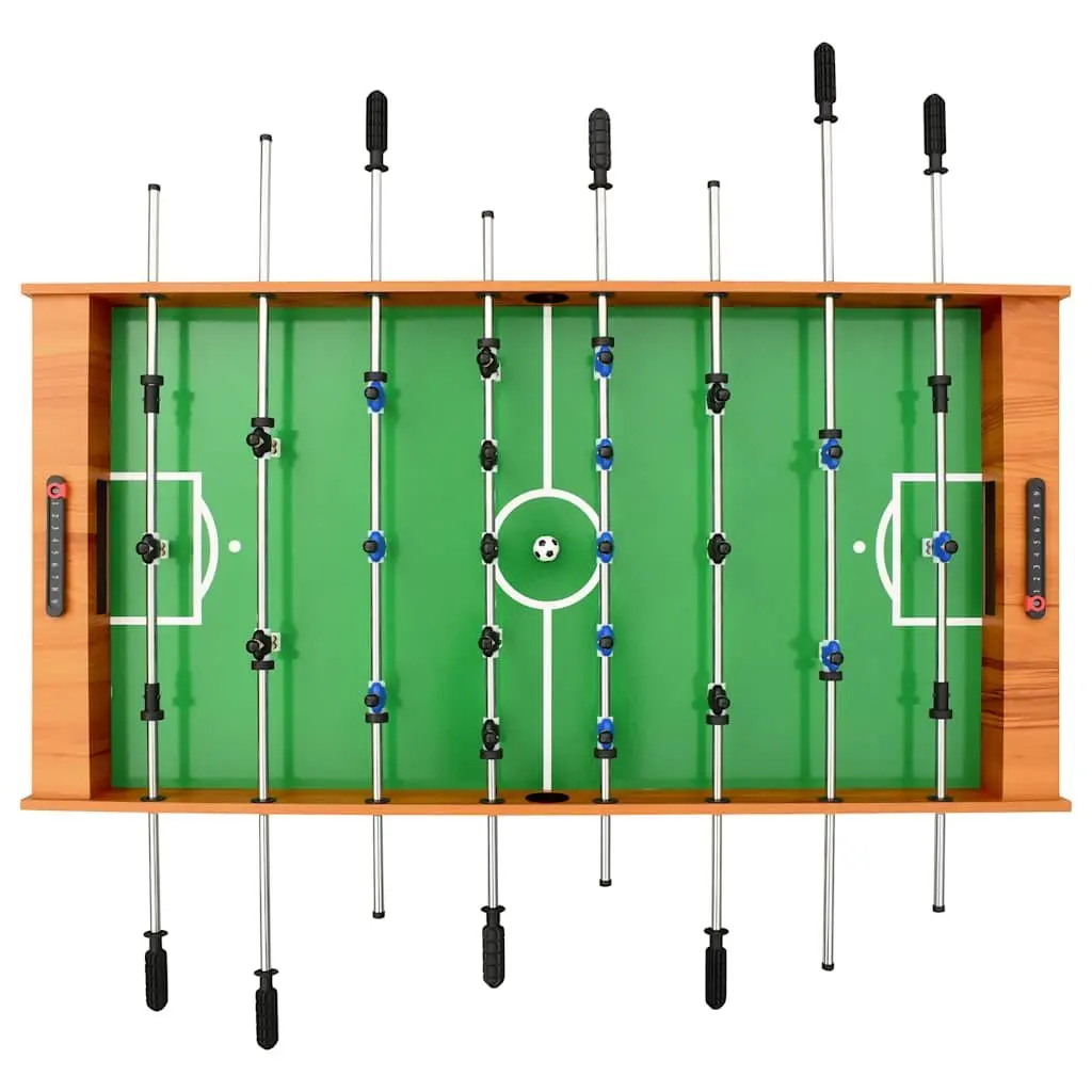 Foosball Table MDF 121cm Brown Indoor Game Room Soccer
