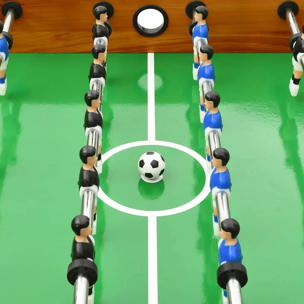 Foosball Table MDF 121cm Brown Indoor Game Room Soccer