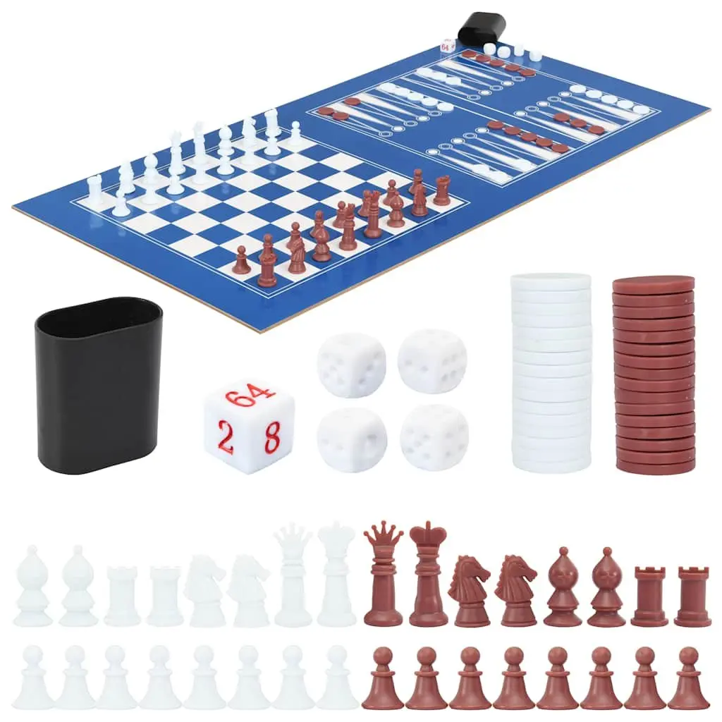 15-in-1 Multi Game Table Chess Billiard Foosball Table Tennis Hockey Shuffle