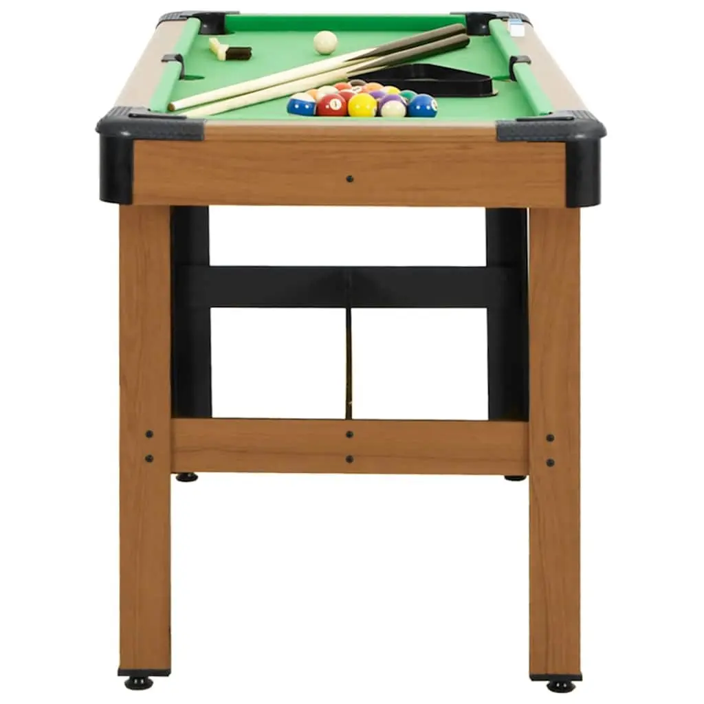 Billiard Table MDF 4 Feet Brown 122x61x76cm with Green Playing Surface