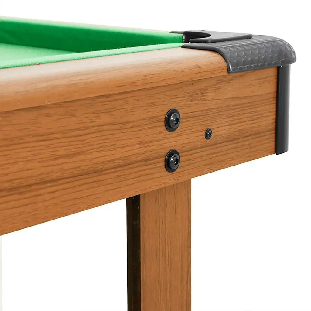 Billiard Table MDF 4 Feet Brown 122x61x76cm with Green Playing Surface