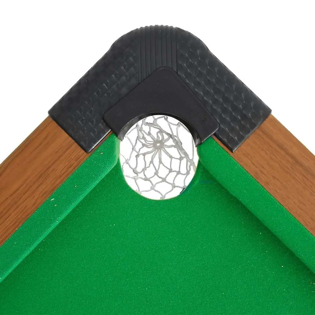 Billiard Table MDF 4 Feet Brown 122x61x76cm with Green Playing Surface