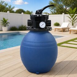 Pool Sand Filter 300mm 4 Position Valve Water Purification System 7m³/h Flow