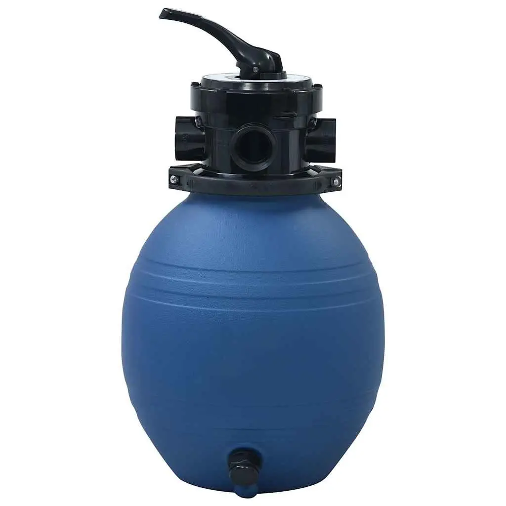 Pool Sand Filter 300mm High Density Polyethylene 4 Position Valve 7m³/h Flow Rate Durable Construction