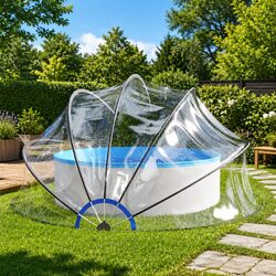 Practical Pool Dome 440x220 cm for Your Home