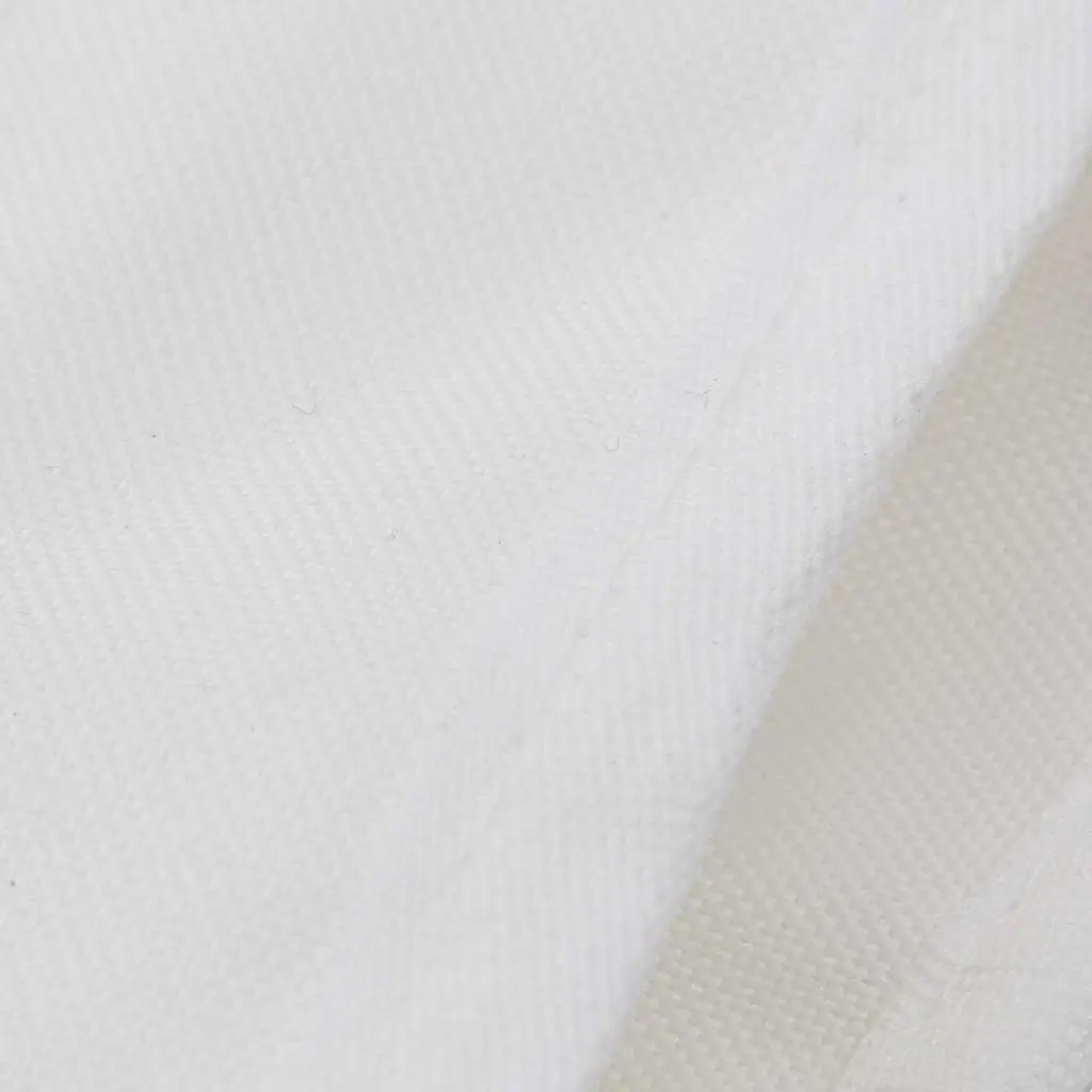 Boat Bimini Top 3 Bow Canopy Adjustable Width 185 to 198 cm White Polyester with PU Coating Marine Protection