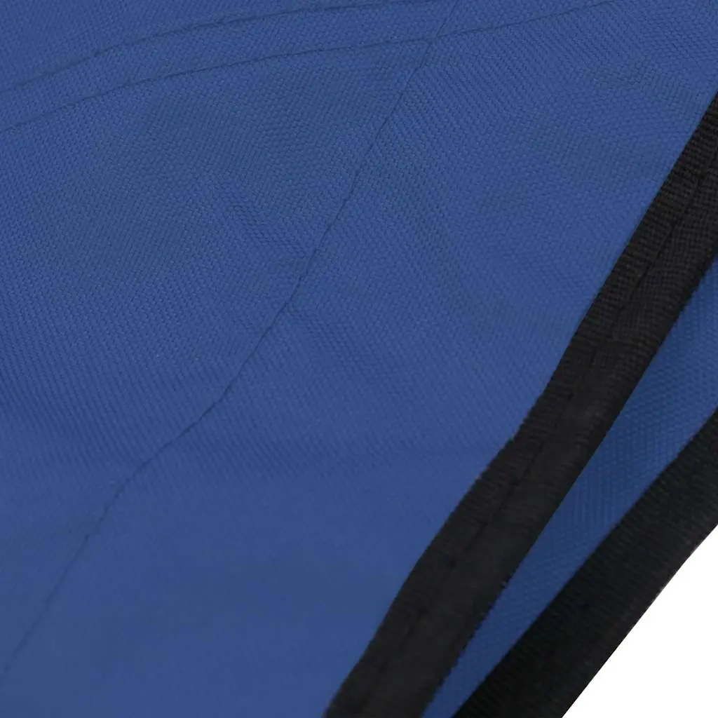Boat Bimini Top 3 Bow Frame Canopy Adjustable Width Marine Blue 137 cm Height Polyester PU Coating Anodized Aluminium Frame