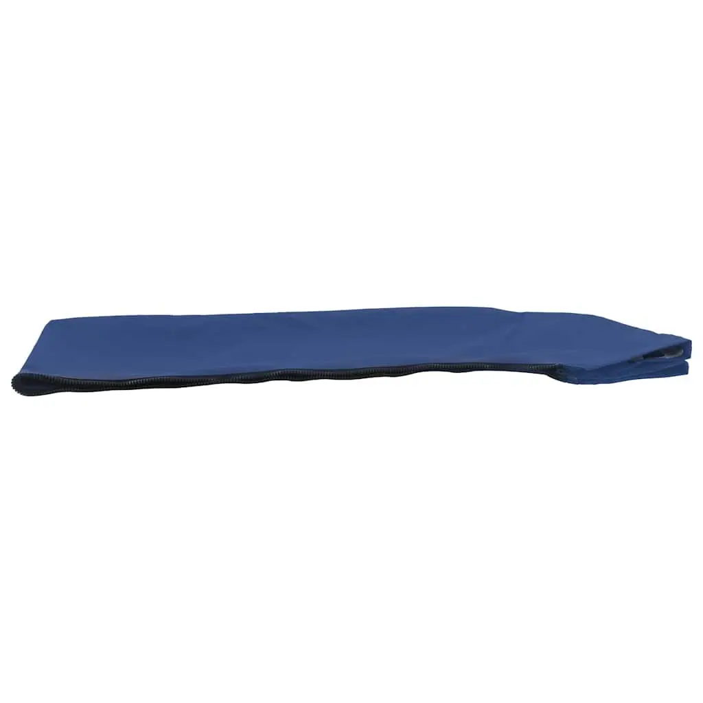 Boat Bimini Top 3 Bow Frame Canopy Adjustable Width Marine Blue 137 cm Height Polyester PU Coating Anodized Aluminium Frame