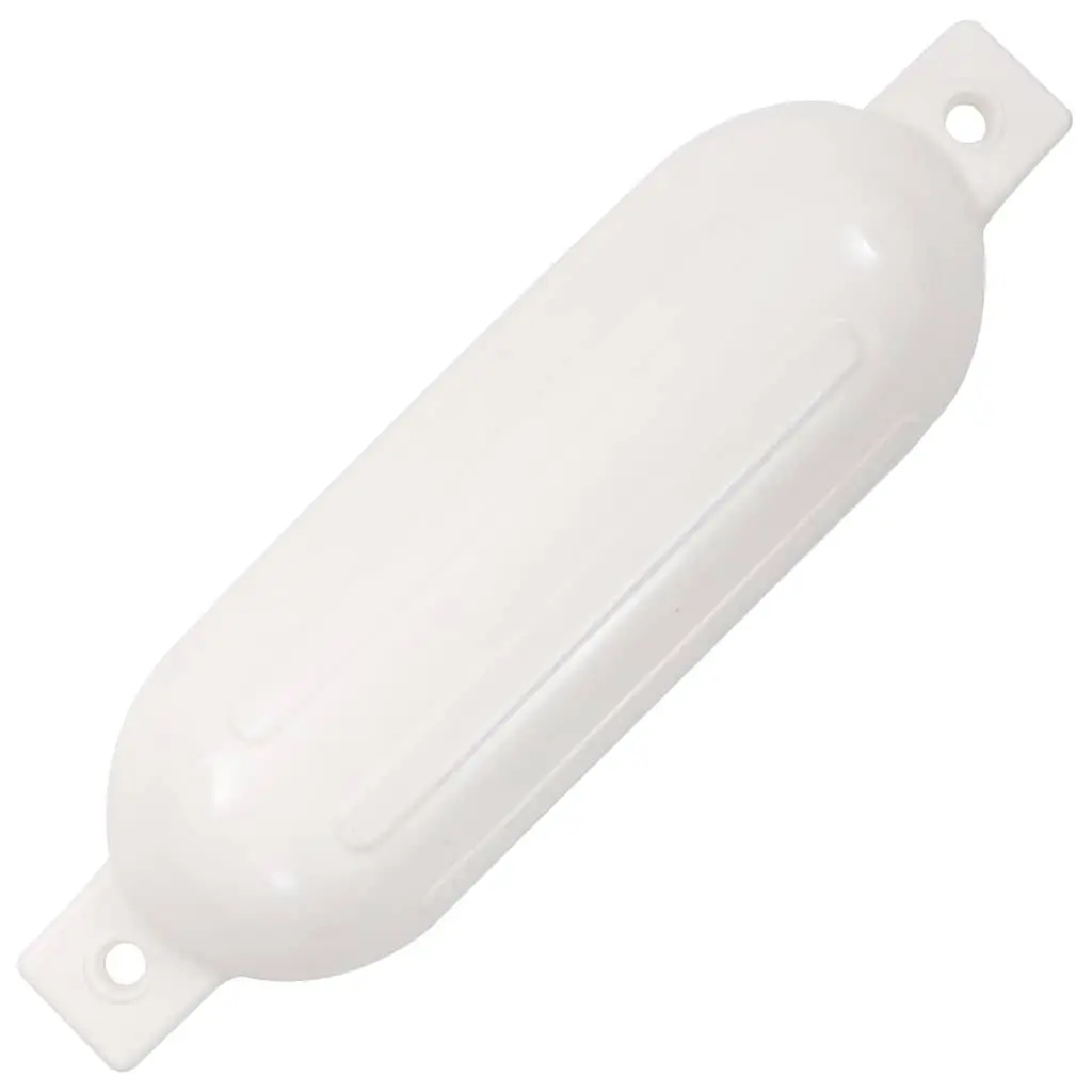 Boat Fenders Inflatable PVC 51x14 cm White 4 Piece Mooring Protection