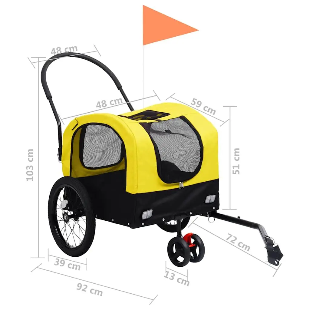 2-in-1 Pet Trailer for Active Owners