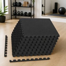 Practical Interlocking Mats for Home and Gym Use - 24 pcs