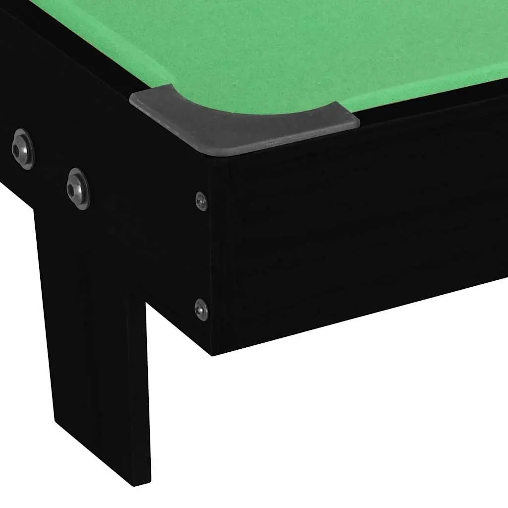 Mini Pool Table MDF 92x52x19cm Black Portable Tabletop Billiards Game Set