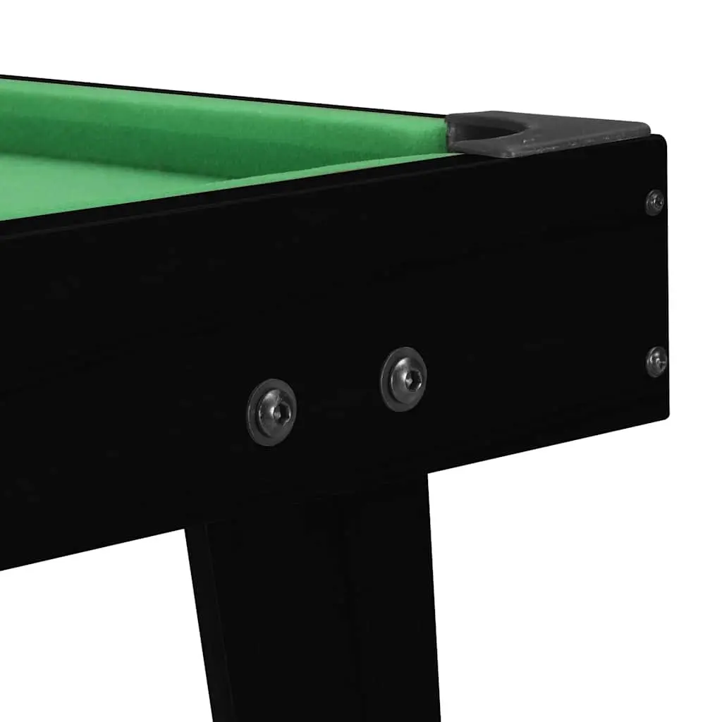 Mini Pool Table MDF 92x52x19cm Black Portable Tabletop Billiards Game Set