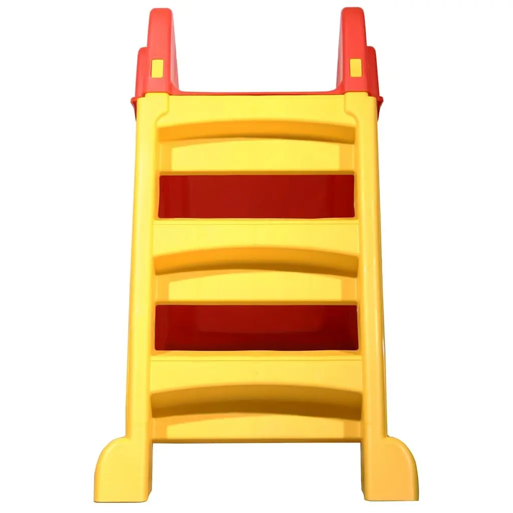 Foldable Slide Indoor Outdoor Play Equipment UV Weather Resistant Plastic Red Yellow Multicolour