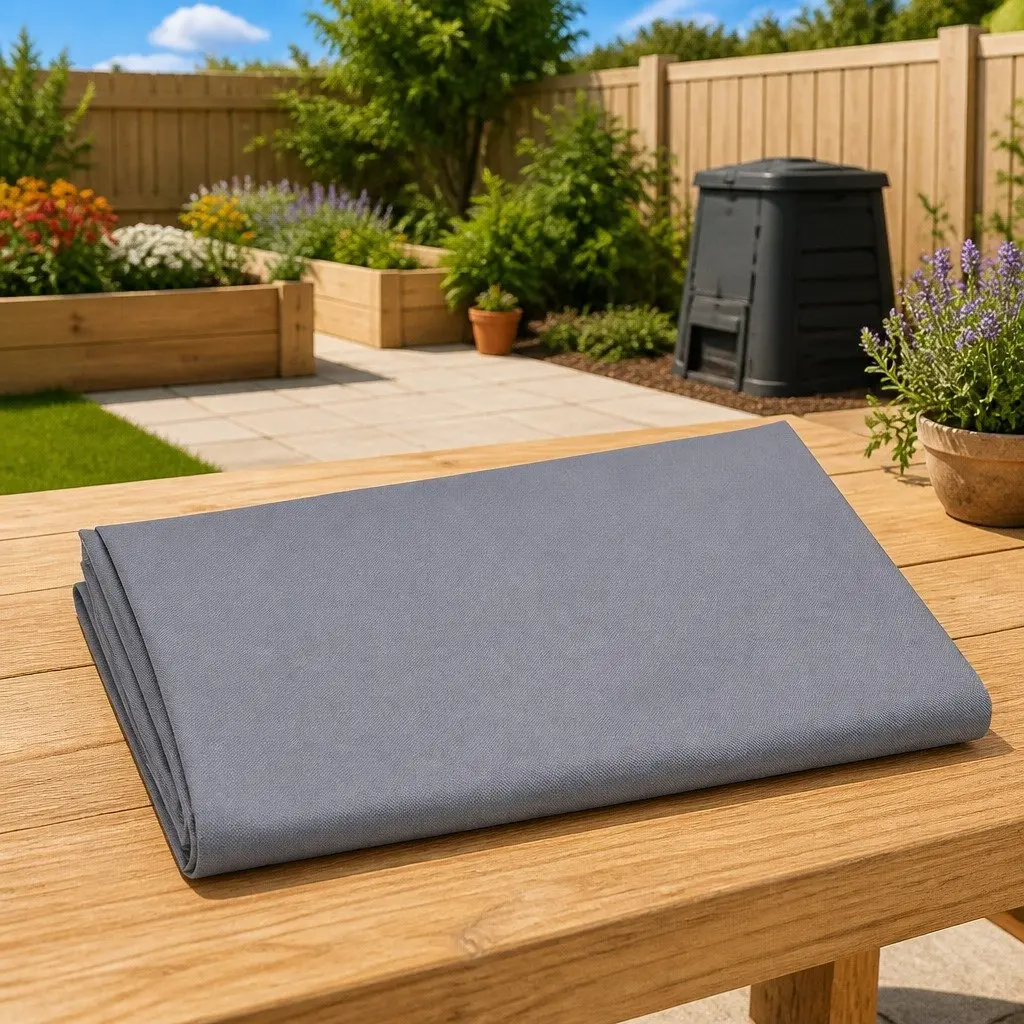 Garden Cart Liner Weather-Resistant Polyester 81x41x40cm Grey