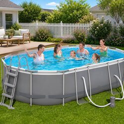 Practical Above Ground Pool for Backyard Fun 488x305x107cm