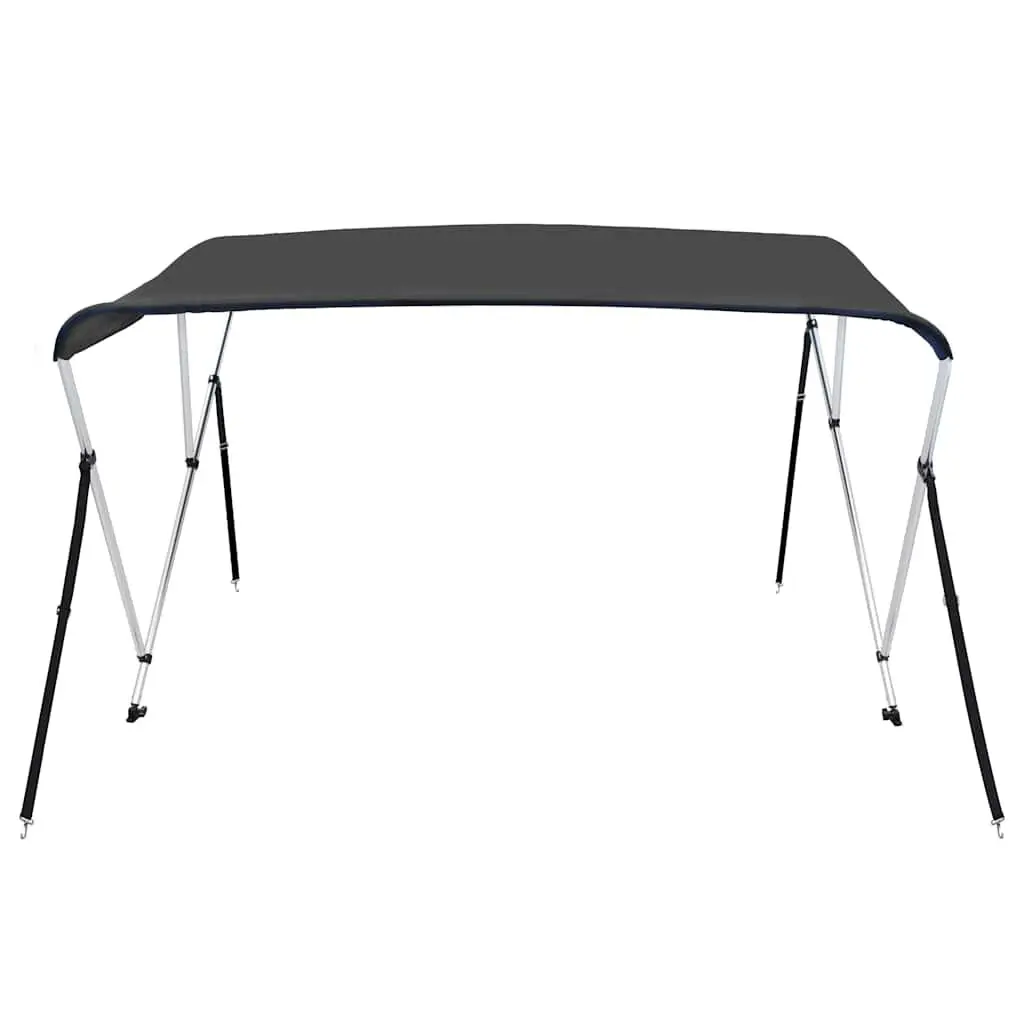 3 Bow Bimini Top Boat Canopy Polyester Adjustable Width Anthracite