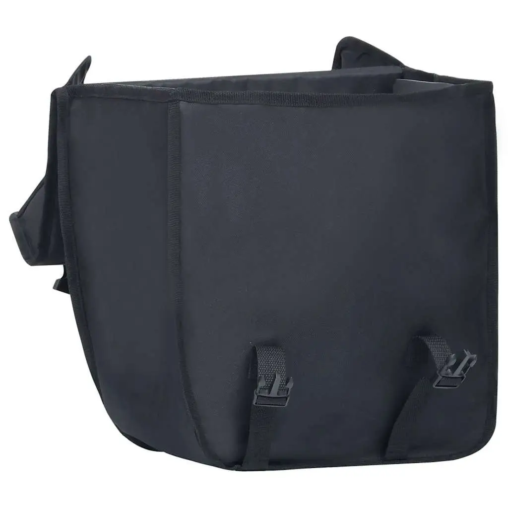 Single Bicycle Pannier Bag Waterproof 21L Rack Mount Black