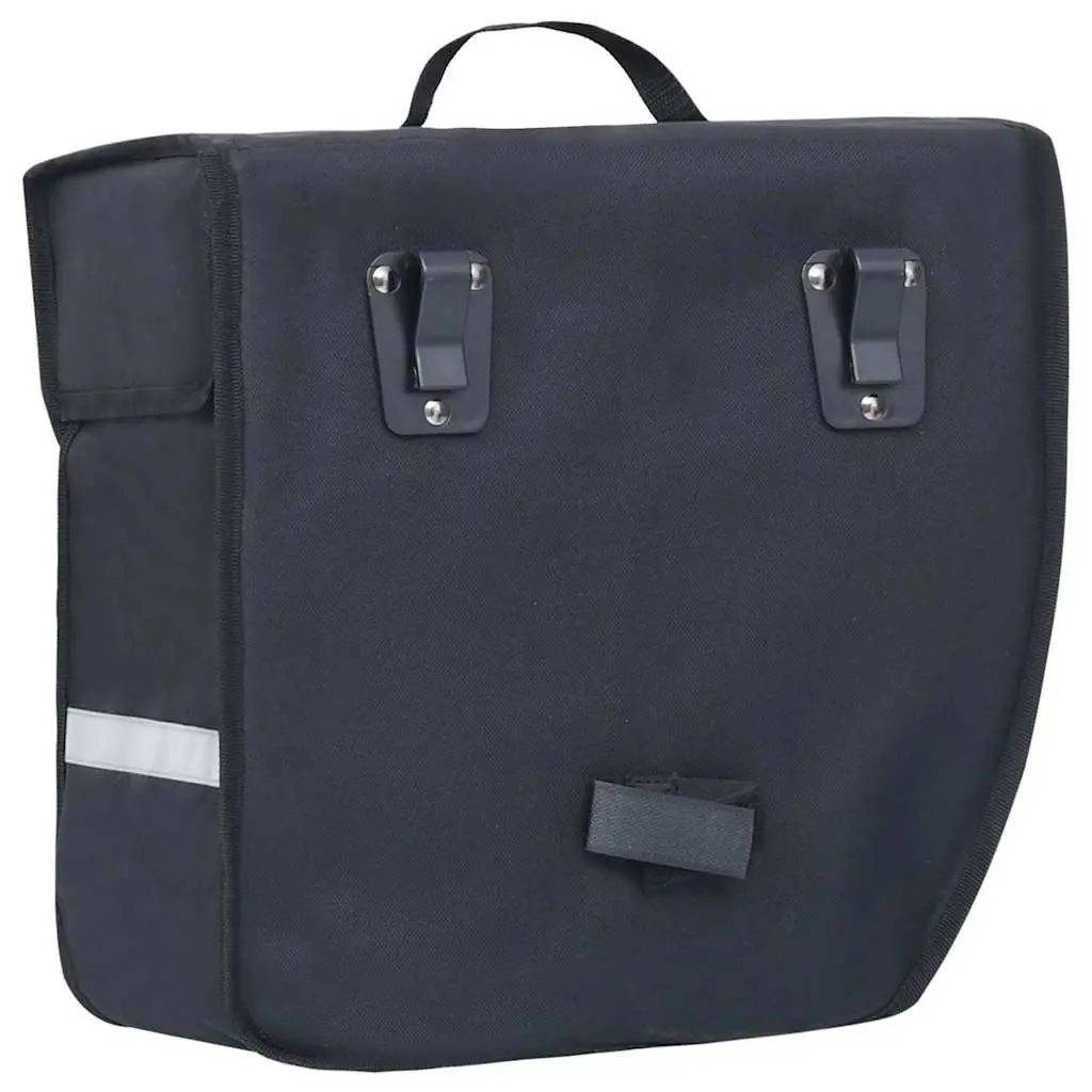 Single Bicycle Pannier Bag Waterproof 21L Rack Mount Black