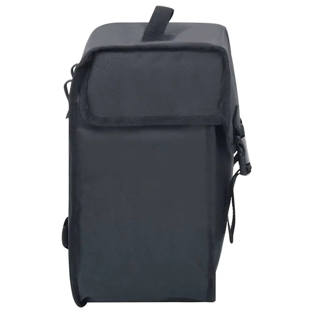 Single Bicycle Pannier Bag Waterproof 21L Rack Mount Black
