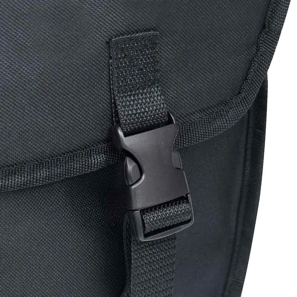 Single Bicycle Pannier Bag Waterproof 21L Rack Mount Black