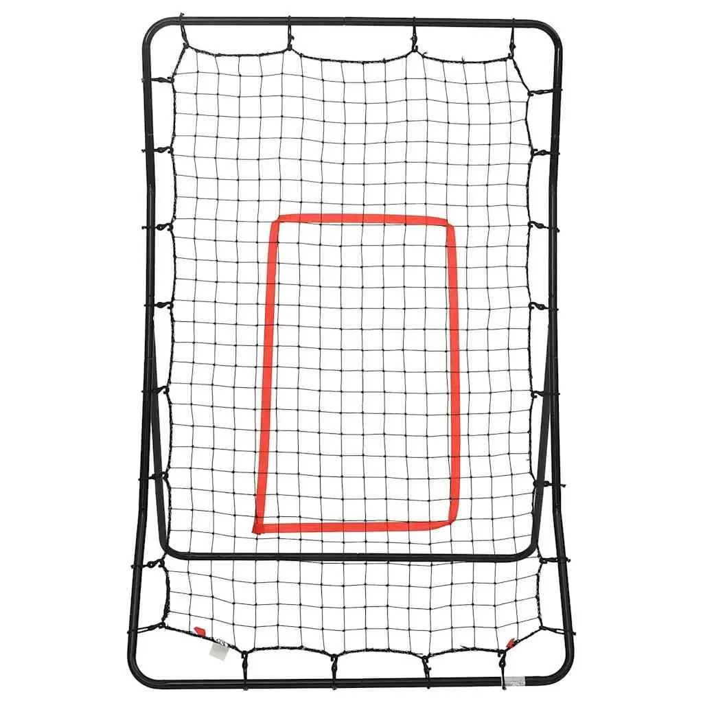 Softball Rebounder Steel Frame PE Net 88x79x137cm Training Equipment Black