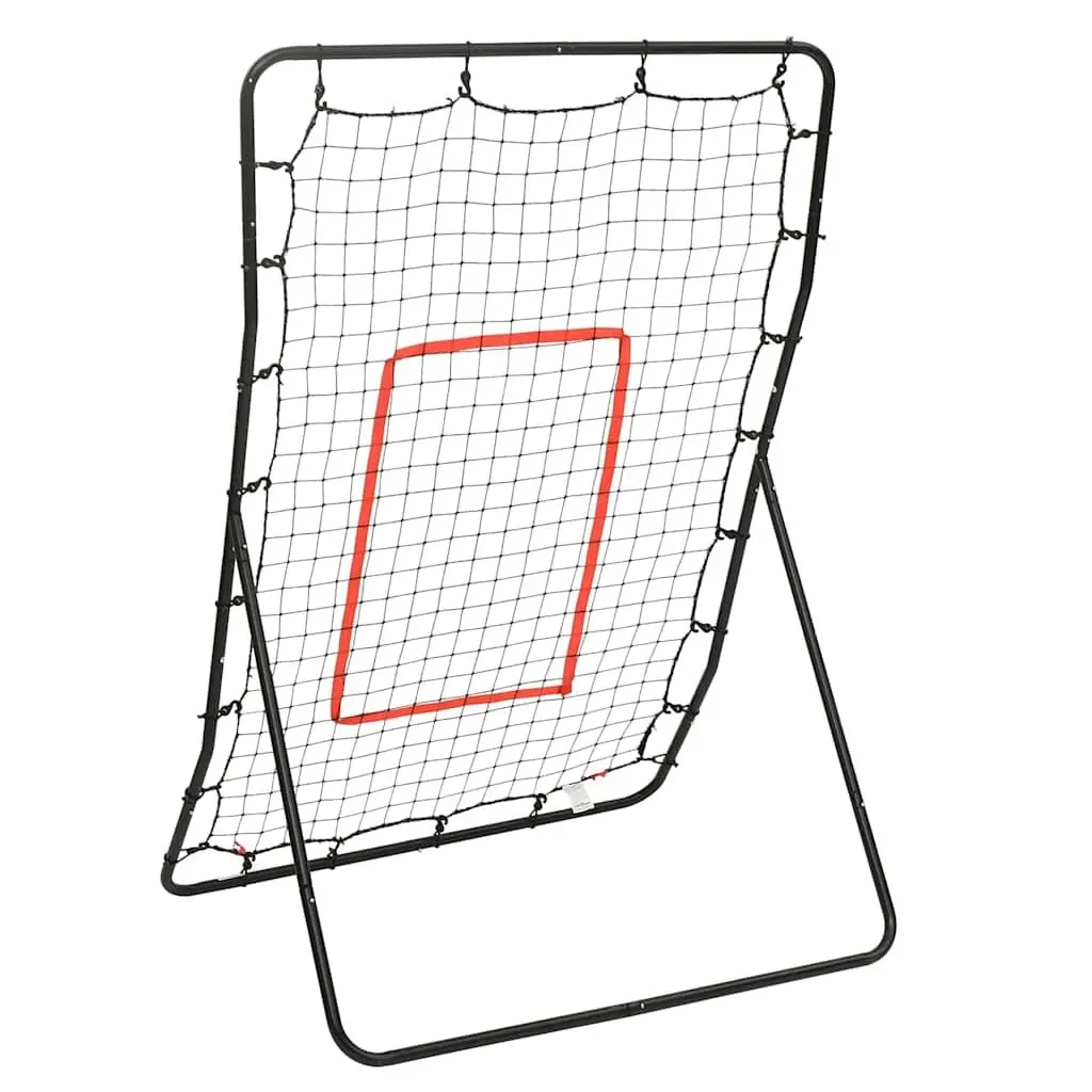 Softball Rebounder Steel Frame PE Net 88x79x137cm Training Equipment Black