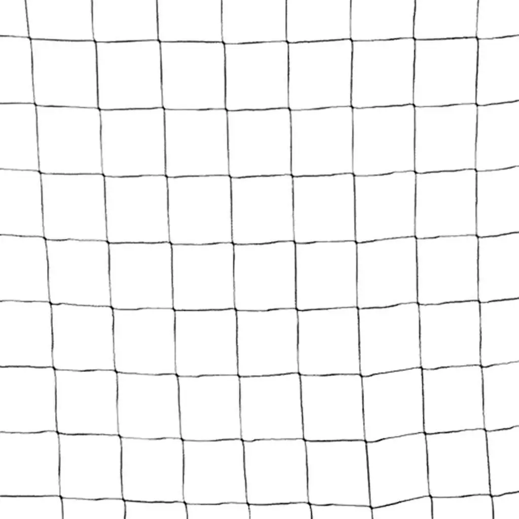 Soccer Goal Steel Frame Polyester Net Foldable Portable Black 184 x 91 x 124.5 cm
