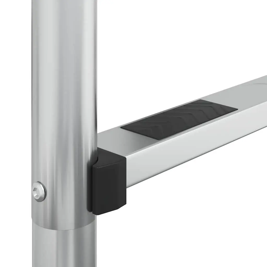 Pool Ladder 54x38x158cm Stainless Steel Steps Non-Slip Handrail Curved Design