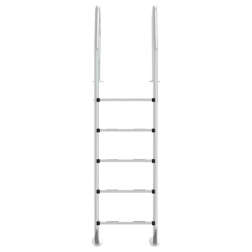 Pool Ladder Stainless Steel 54x38x211 cm Silver Non-Slip Handrail