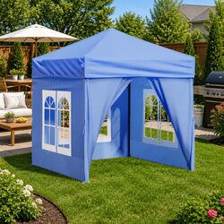 Practical Blue Folding Party Tent 2x2m for All Occasions