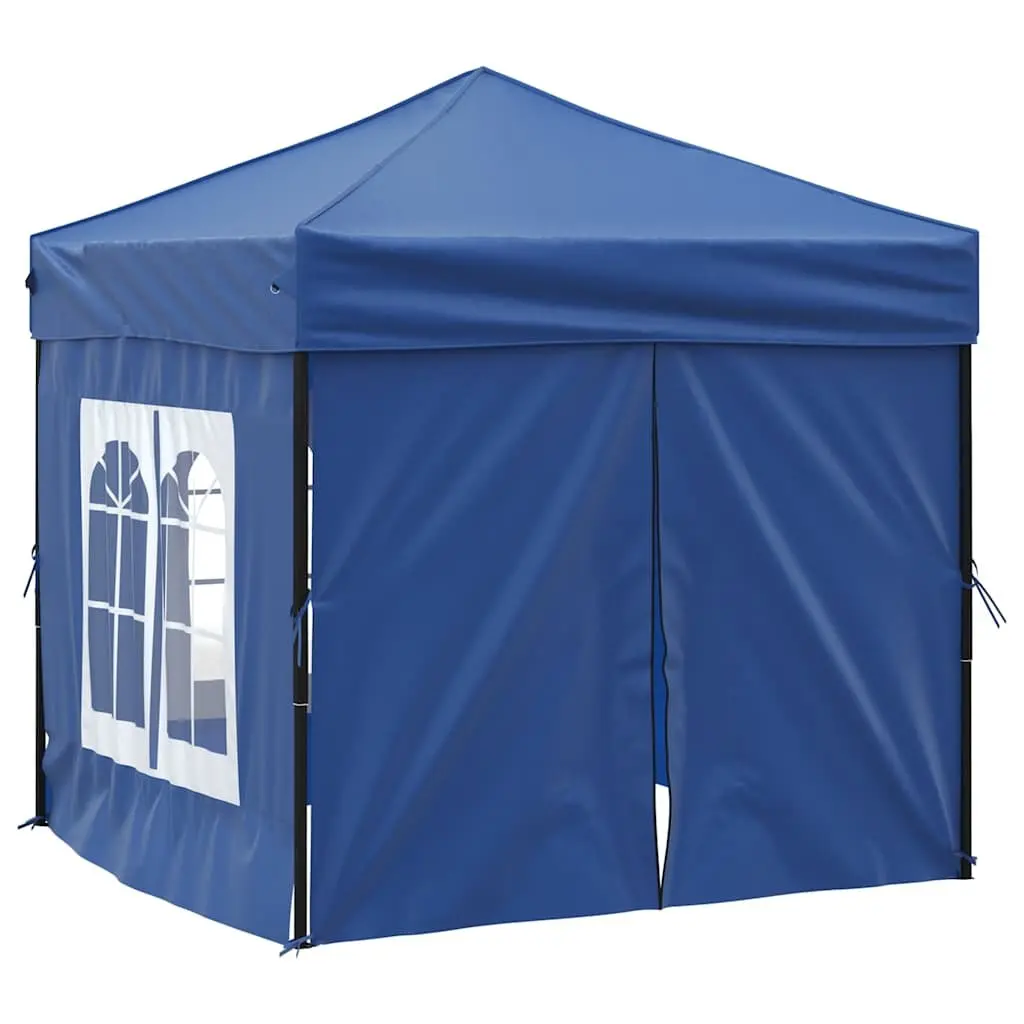 Folding Party Tent 210D Oxford Fabric 2x2m Blue Outdoor Canopy Gazebo