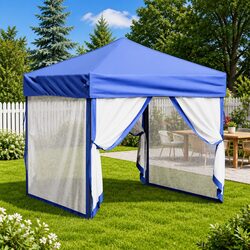 Versatile Outdoor Folding Party Tent Blue 2x2m