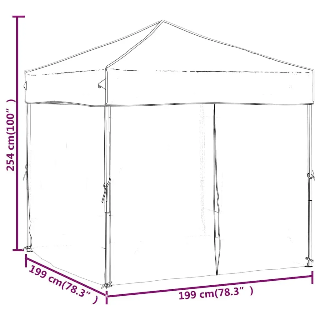 Outdoor Folding Party Tent Blue 2x2m